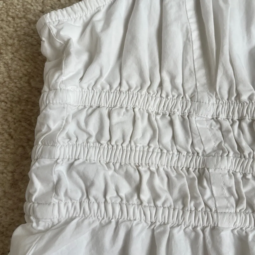 Like New Aritzia Sunday Best Martine Poplin Mini Dress in White Women’s Large - Image 4