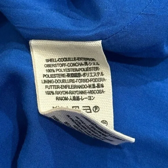 Free People Lilou Printed Bell Sleeve Dress in Cobalt Combo Fairycore Size S - Image 10