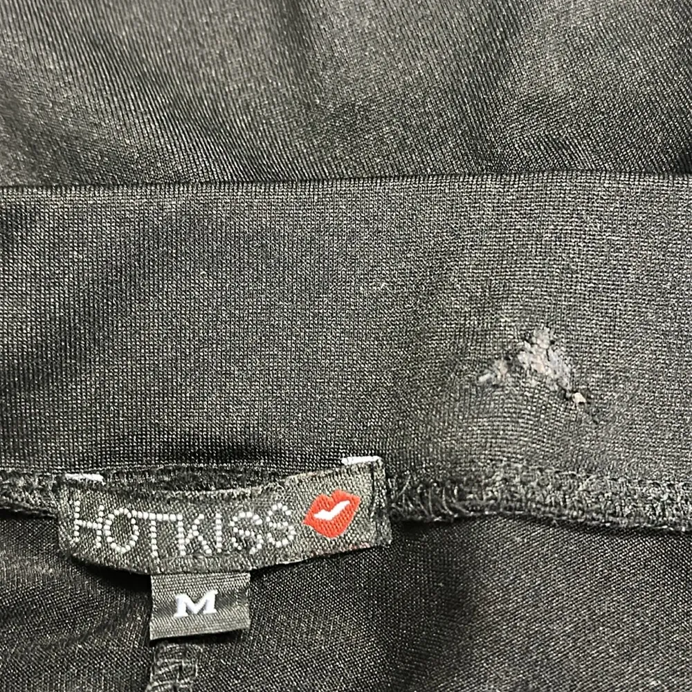 Y2K 90s Hot Kiss Black Strapless Silver Buckle Keyhole Front Mini Dress Medium - Image 14