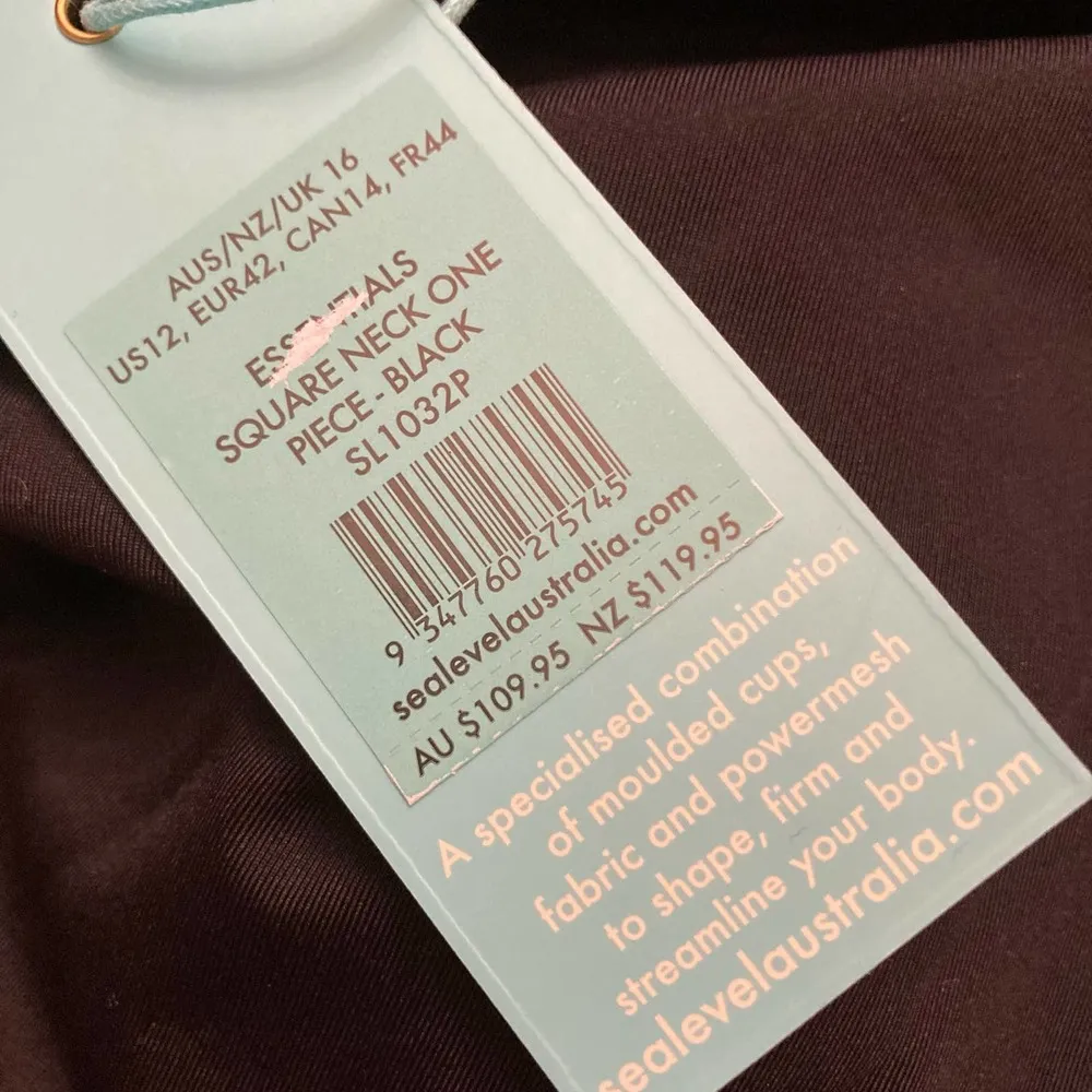 NWT Sea Level Underwire Essential Square Neck One-Piece Swimsuit US 12 - Image 12