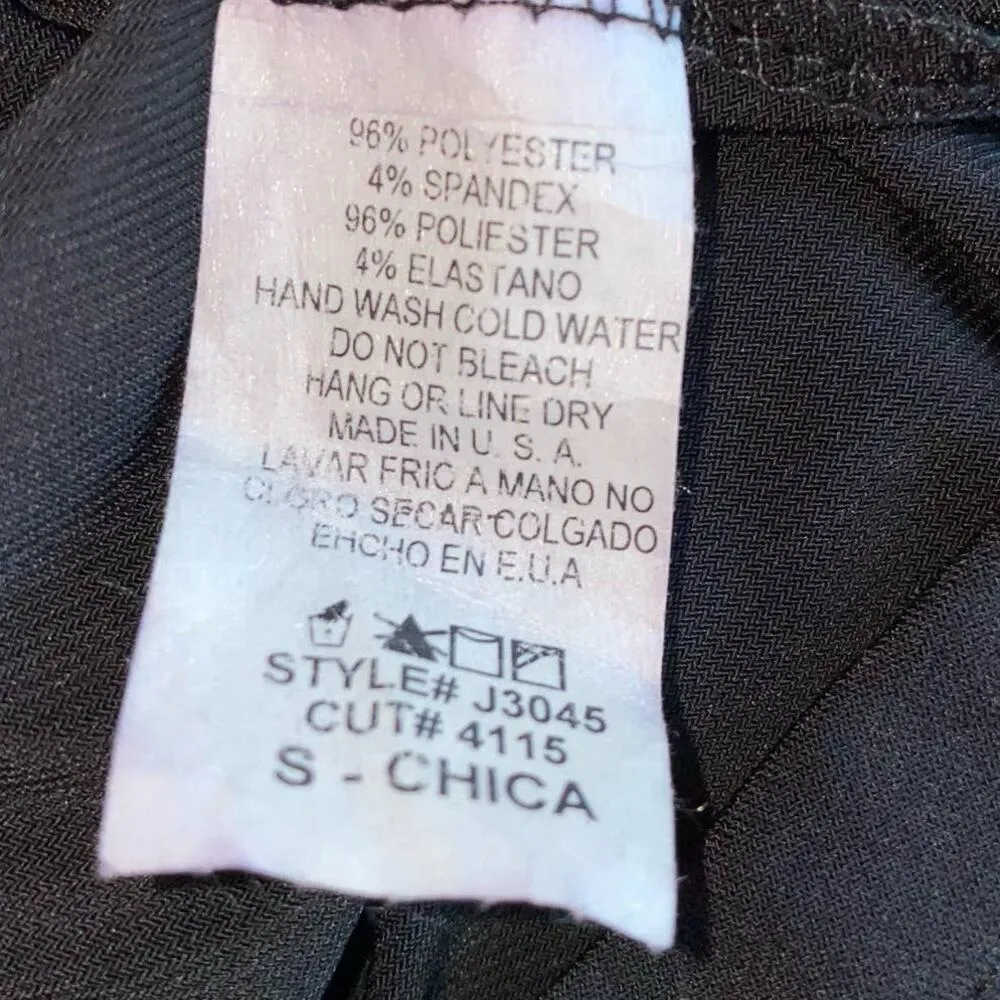 A'Gaci Cross Back Sleeveless Maxi Formal Dress Size Small Black and Gold - Image 5