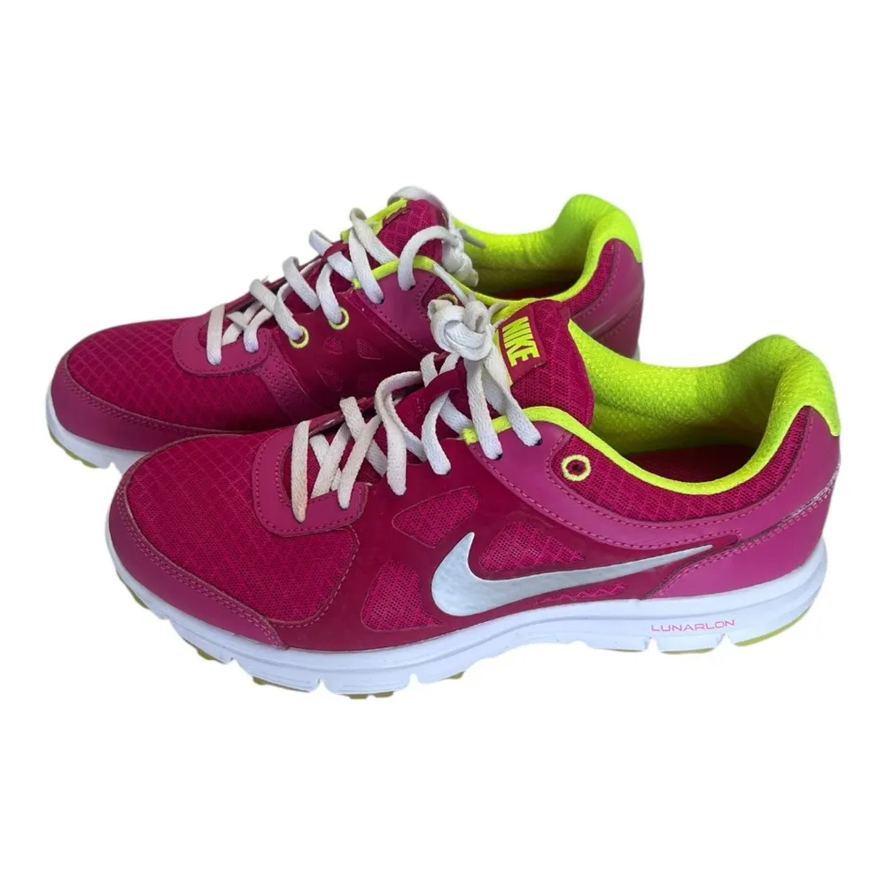 Nike Women's Lunar Forever Lunarlon Neon Pink Athletic Shoes 488164-600 Size 8.5 - Image 6