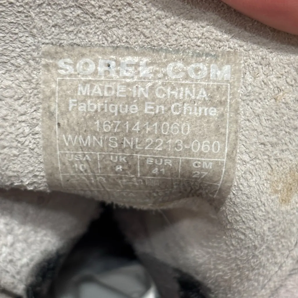 Sorel Joan of Arctic Wedge II Taupe Leather Ankle Boots Size US 10 Women’s - Image 10