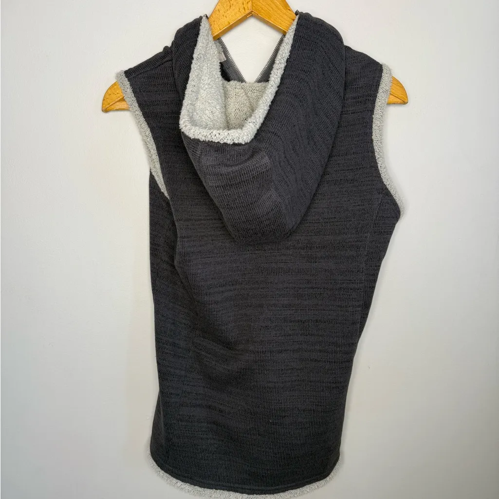 Kuhl Women’s Alaska Gray Sherpa Lined Hooded Zip Vest | M - Image 5