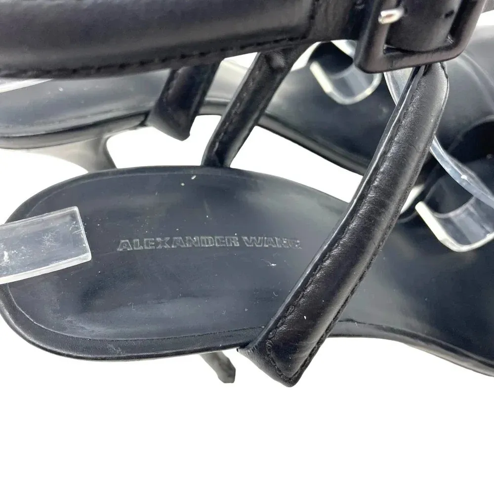 Alexander Wang Lovisa Heels d’Orsay Pump Pointed Toe Leather Black Size 40 US 10‎ - Image 7