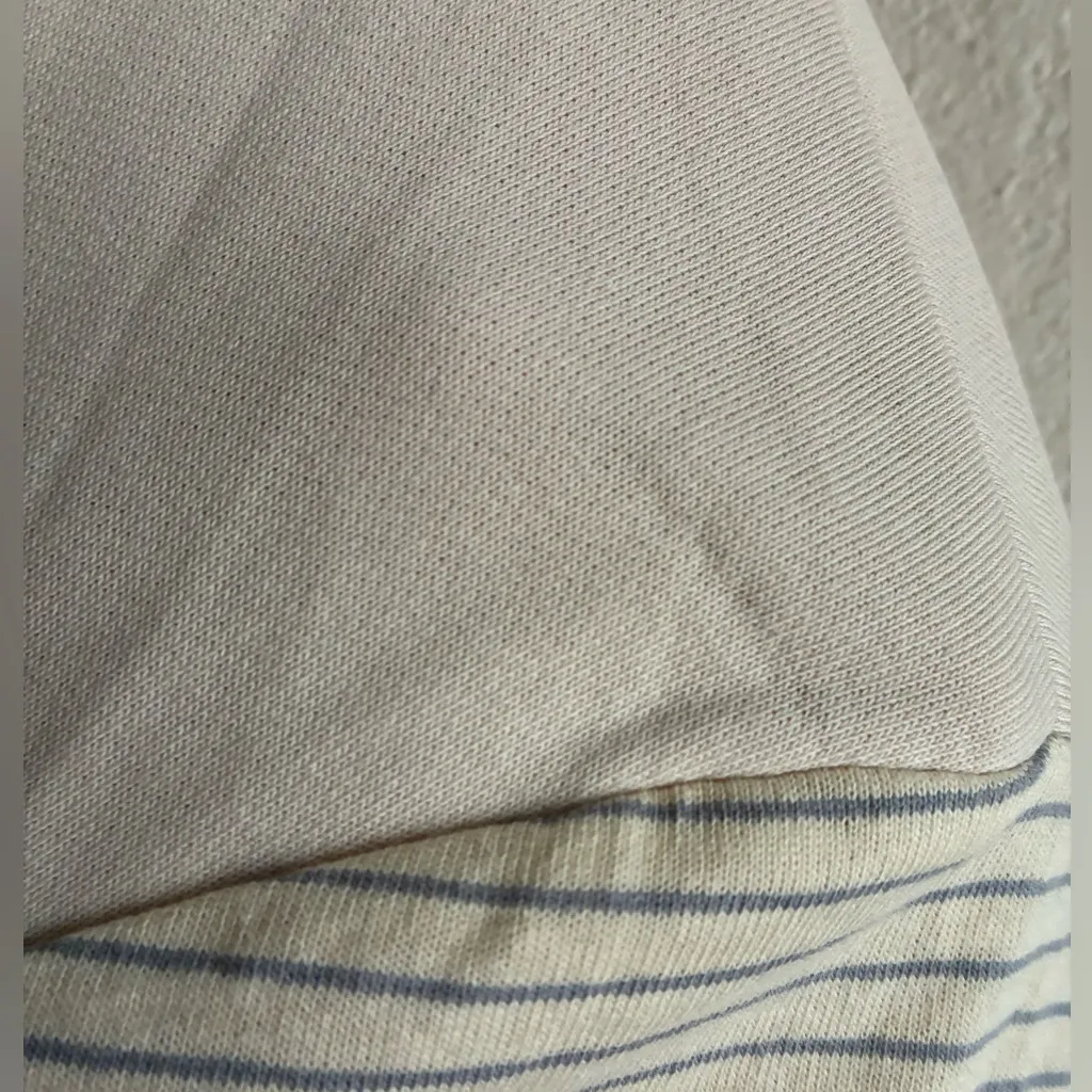 🆕Umgee Cream and Pink Striped T Shirt Dress M🆕 - Image 14