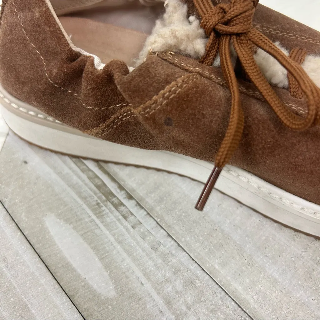 Hush Puppies Bounce Plus Faux Suede Sherpa Casual Sneakers Size 8 - Image 5