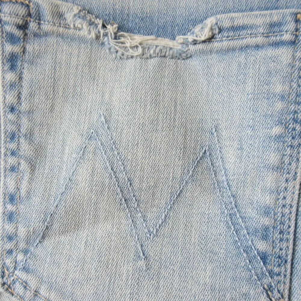 NWT Mother Pixie Tomcat Ankle in Nature Of The Game Straight Stretch Jeans 28 Blue - Image 8