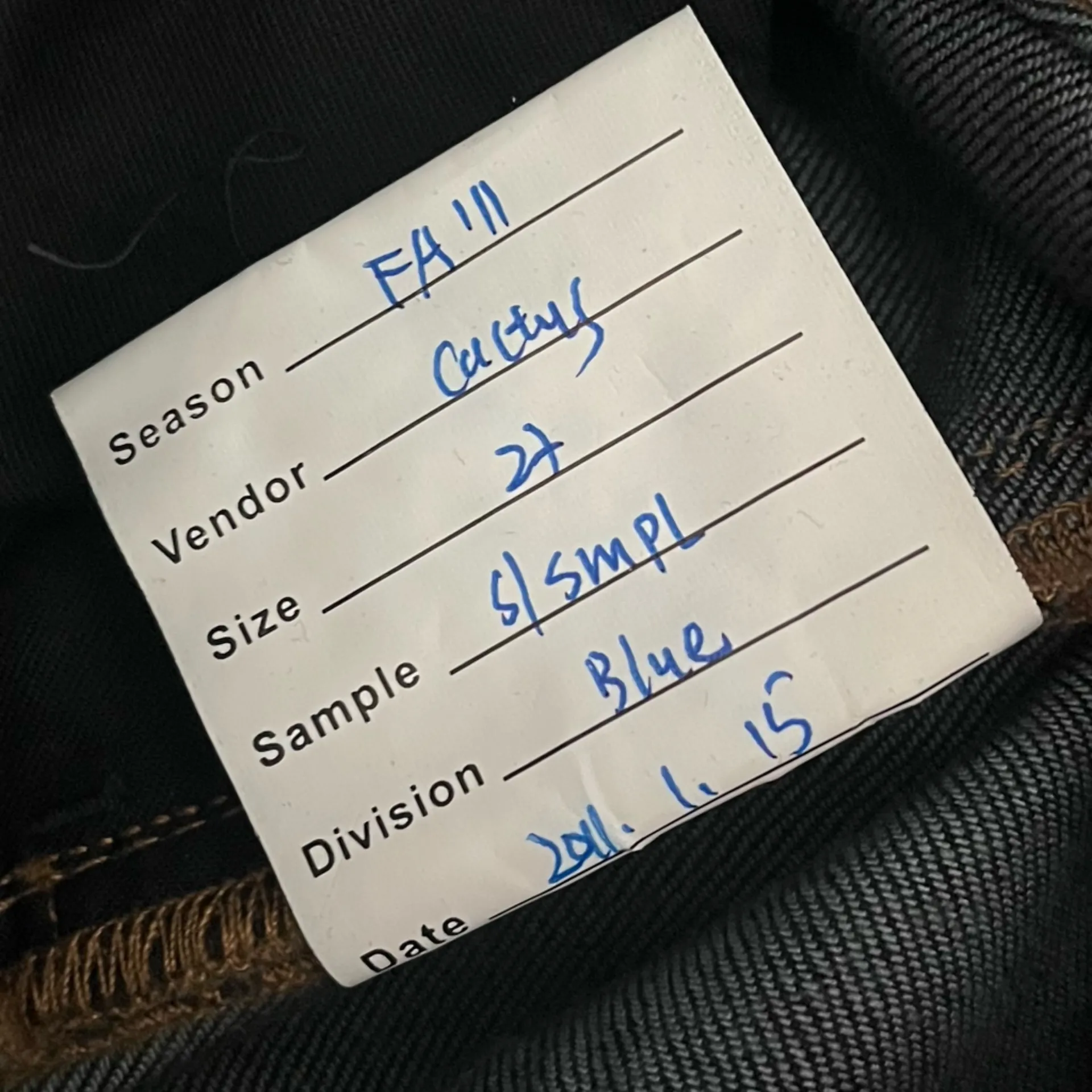 Ralph Lauren • Dark Blue High Rise Flare Pintuck Jeans - Image 7