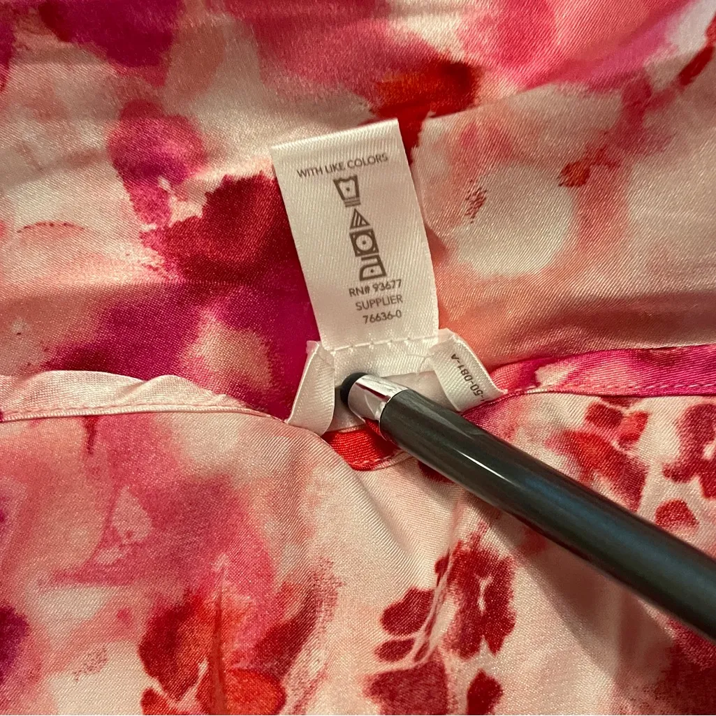 Ambrielle Sleepwear Faded Floral pink 2 piece cami tap pants nightie. Size XXL. - Image 8