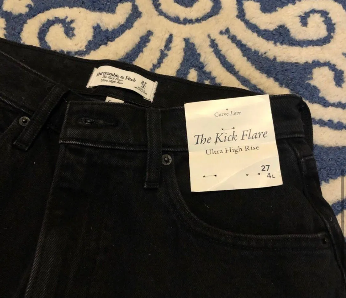 Curve Love High Rise Kick Flare Jeans - Image 5