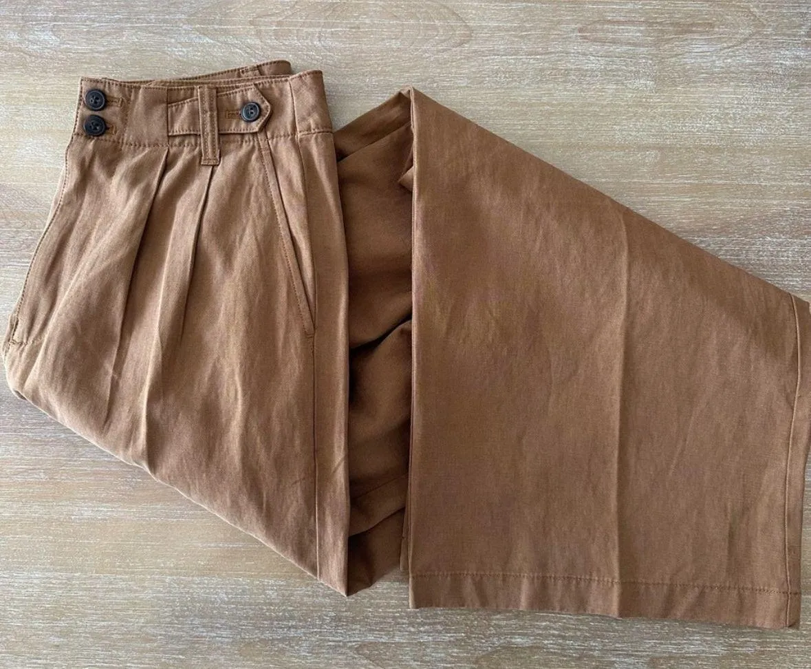 Harlow Wide Leg Pants Brown - Image 5