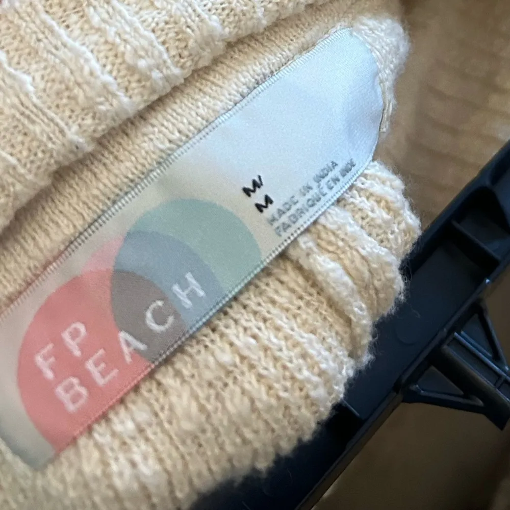 Free People Beach Knit Ribbed Foldover Pants - Image 3