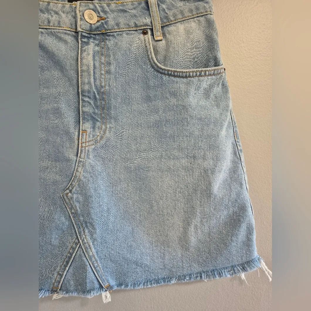 BDG blue festival party sorority bar pop Y2K Urban Outfitters Denim Mini Skirt Size L - Image 6