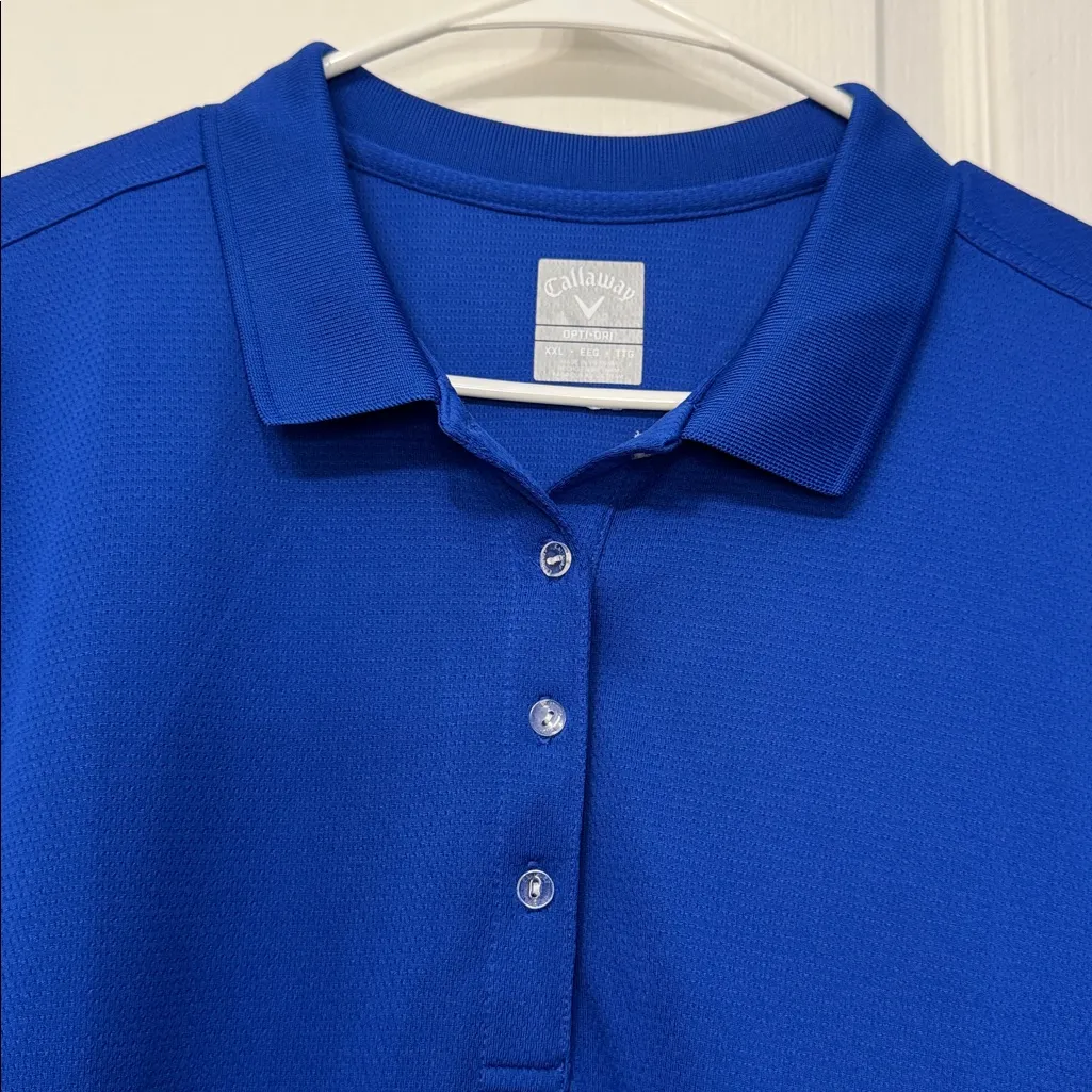 Women's Cobalt Blue Polo Golf Tennis Shirt Size XXL EUC #6042 - Image 3