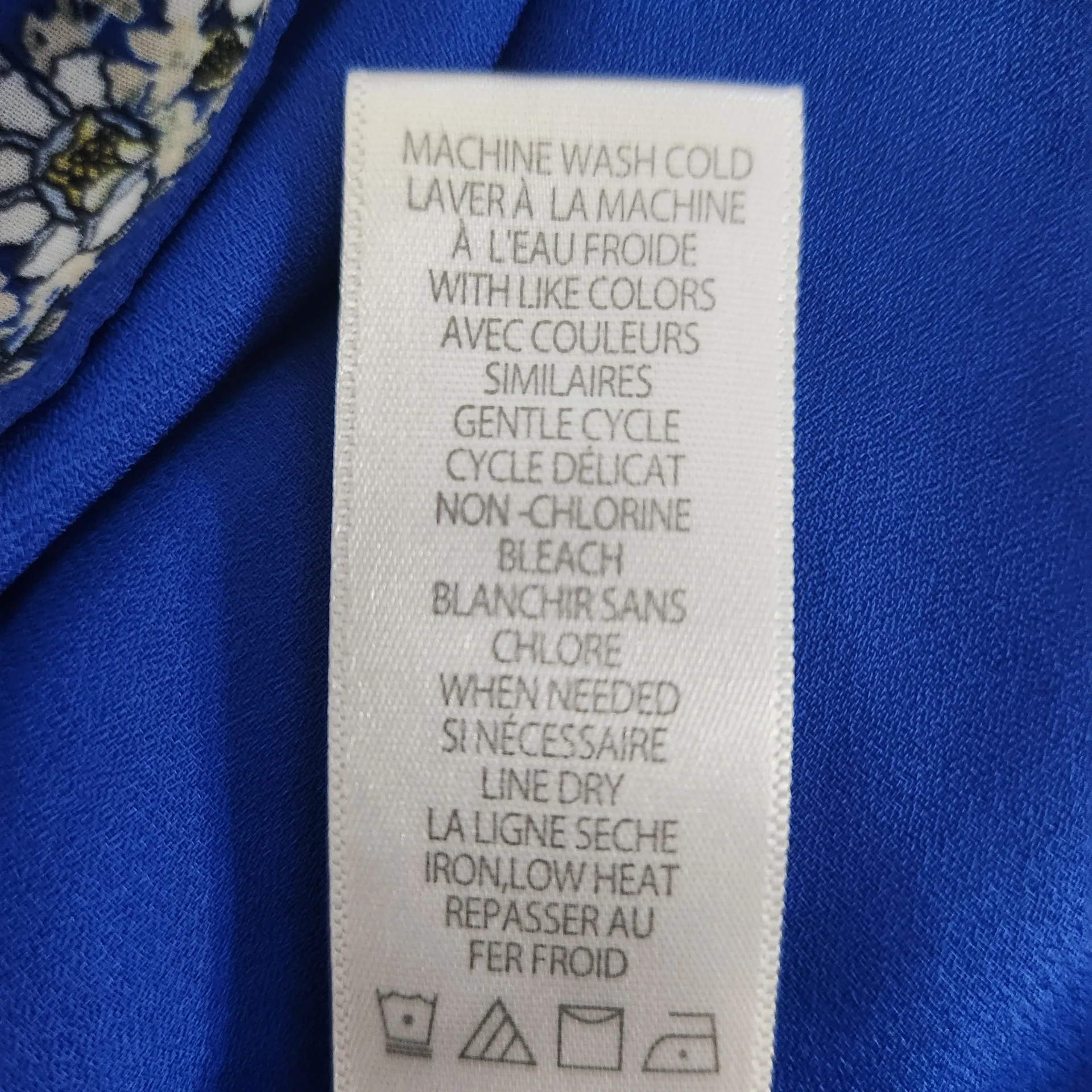 Max Studio Blue Floral Mini Dress Size Small Wedding Guest Dress - Image 8