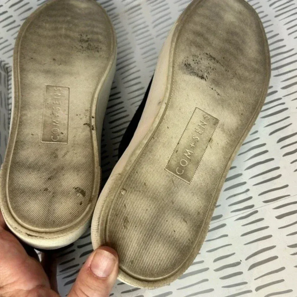 COM & SENS ‘Lidda’‎ Black Suede Platform Sneakers size 8 - Image 8