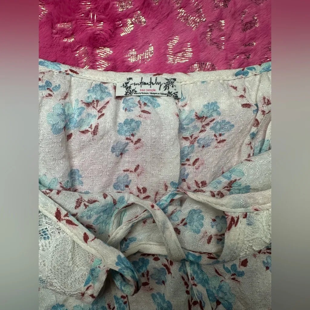 NEW Free People Floral White Ruffle Sleeve Lace Detailed Tank Top Bodysuit Sz S - Image 9