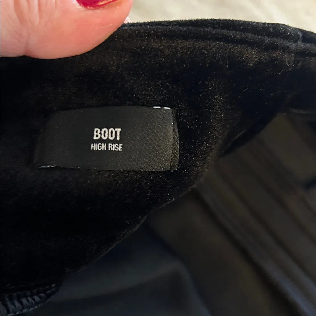 NWOT Express high rise boot cut‎ velvet dress pants holiday office pull on XL - Image 9