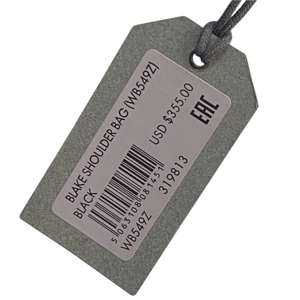 NEW AllSaints BLAKE Pebbled Leather Shoulder Crossbody Bag in Black - Image 9