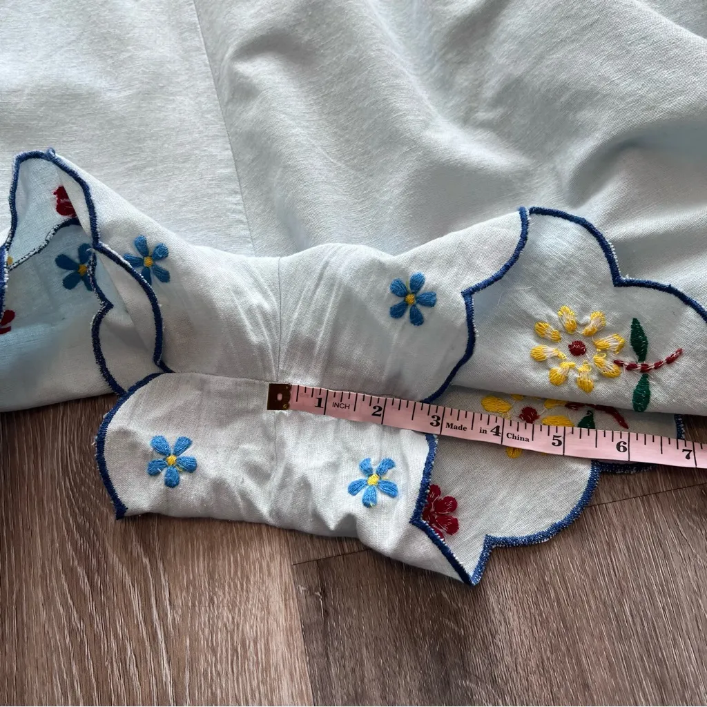 Asos linen embroidered‎ Peter Pan collar play suit romper - Image 7