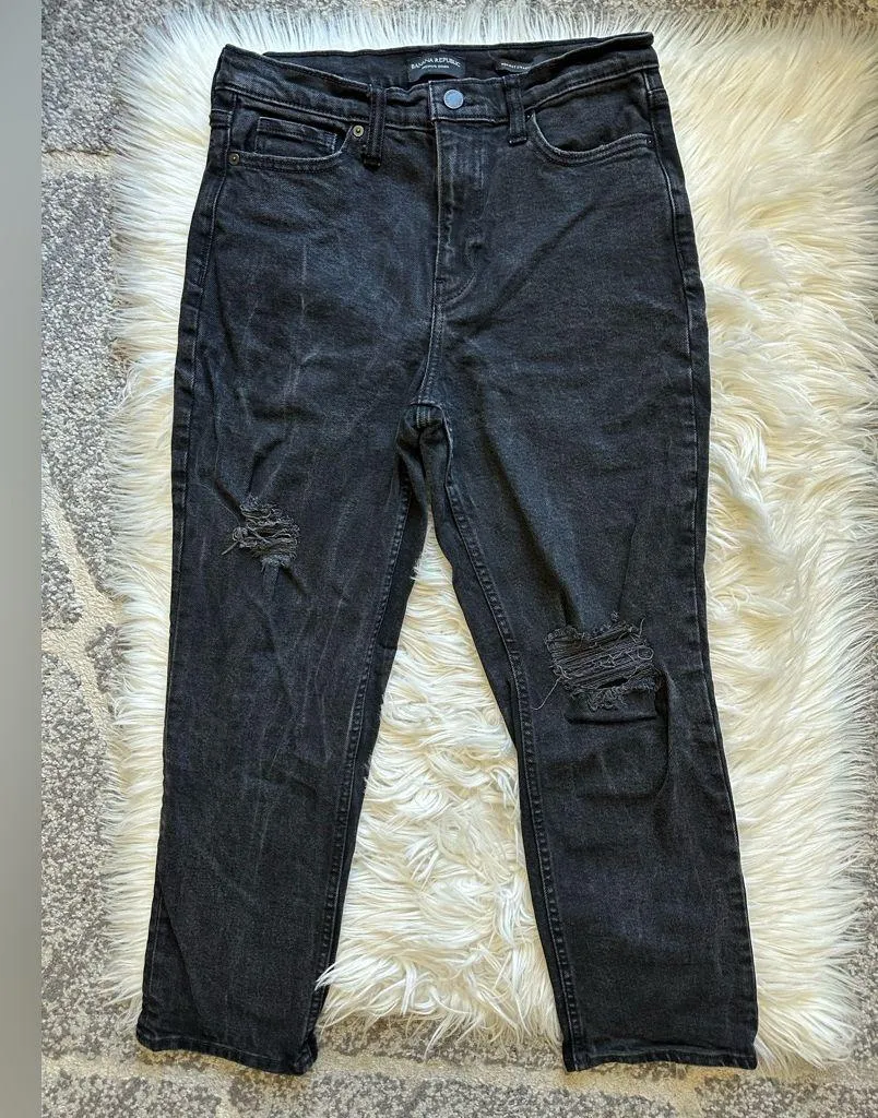 Banana Republic high rise straight jeans (SHORT) - Image 5