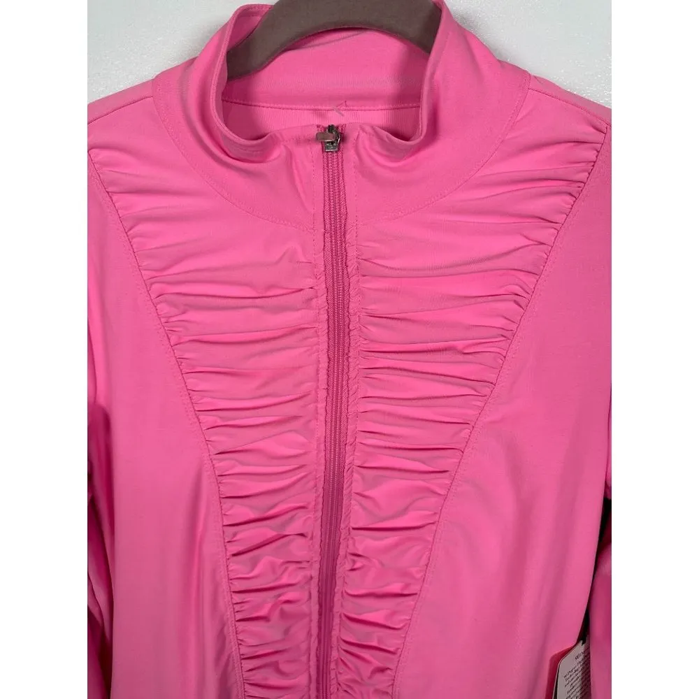 90 Degrees by Reflex NWT  Womens Athletic Zip up Jacket Medium $139 Nylon Blend - Image 11