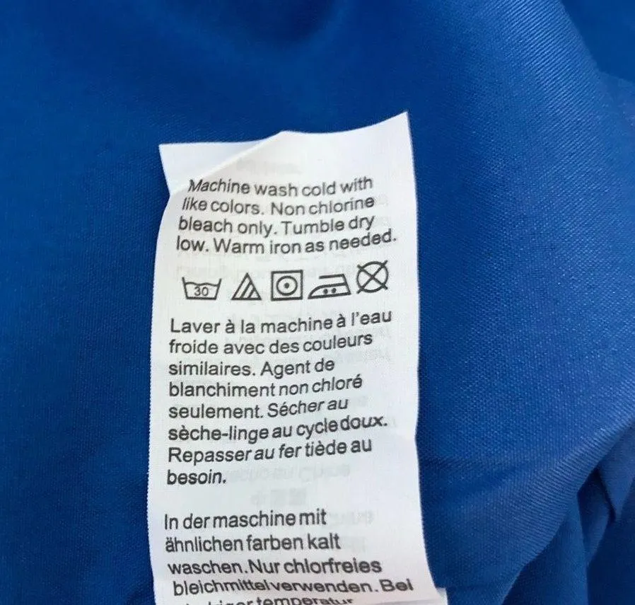 J. Crew Blue Floral Tropical Paradise Floral Short Sleeve Faux Wrap Dress sz 10 - Image 13