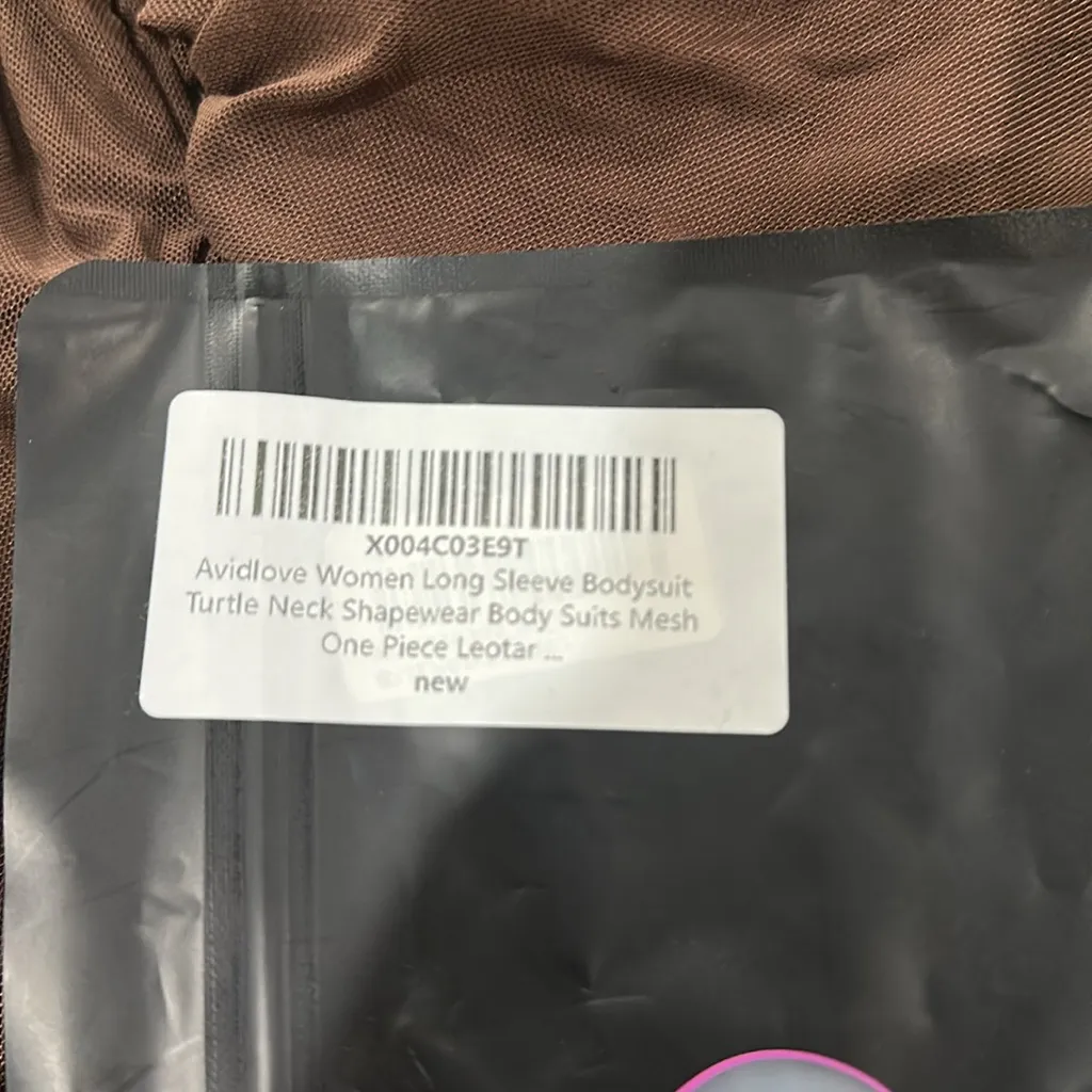 Brown Long Sleeve Turtleneck Top mock turtleneck - Image 3