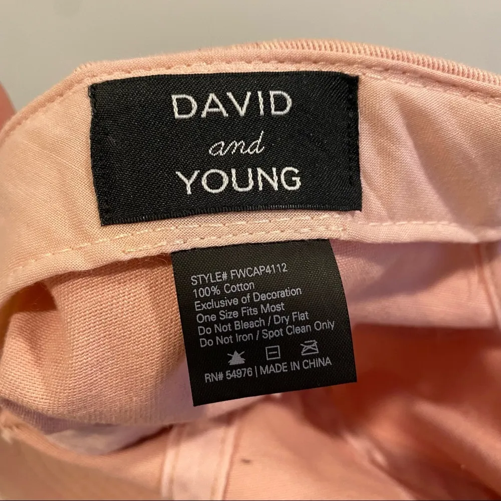 David & Young Stand Out For Good Pink Baseball Cap - Image 7