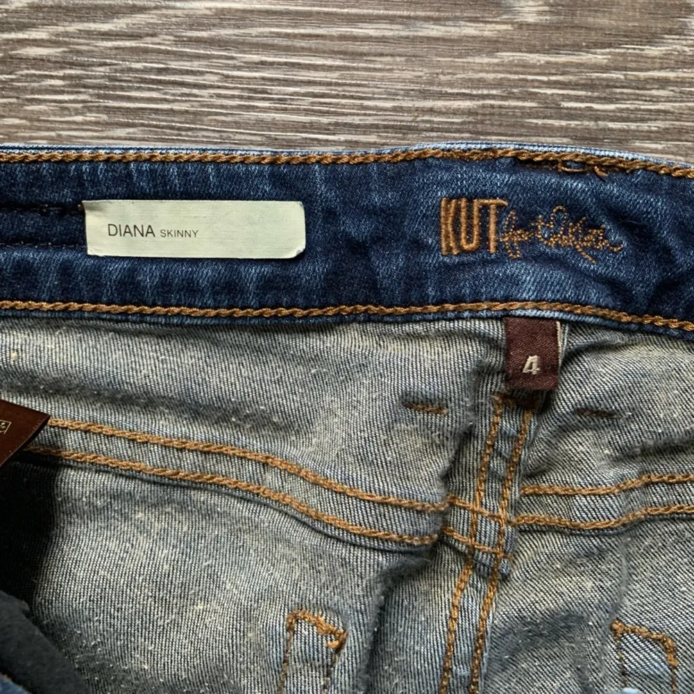 Kut From The Kloth Dark Wash Diana Skinny Jeans 4 - Image 2