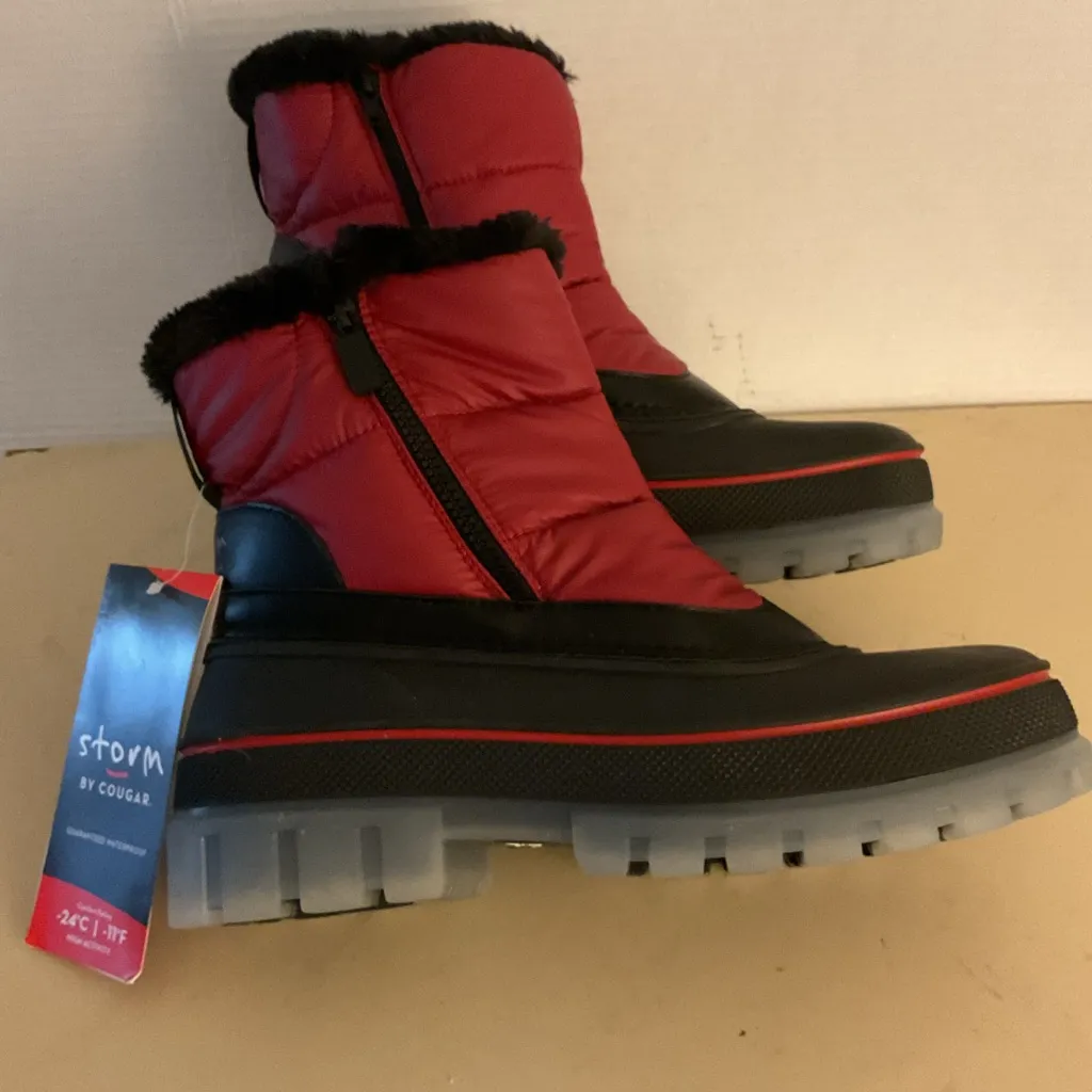 Storm by Cougar women waterproof Red and Black Gogo Winter snow Boots size 11 - Image 9