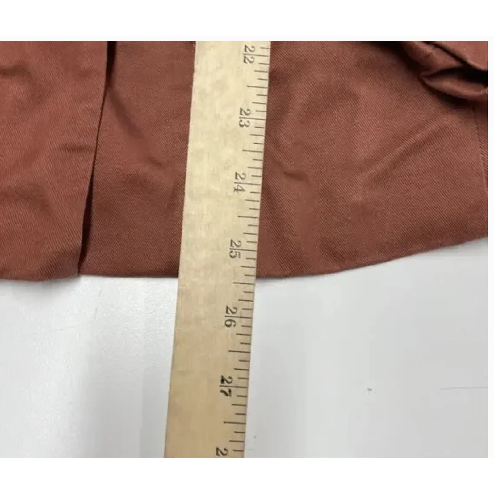 Sweet Baby Jamie Blazer Womens XS Rust Brown Double‎ Breasted Lined Notch Lapel - Image 7