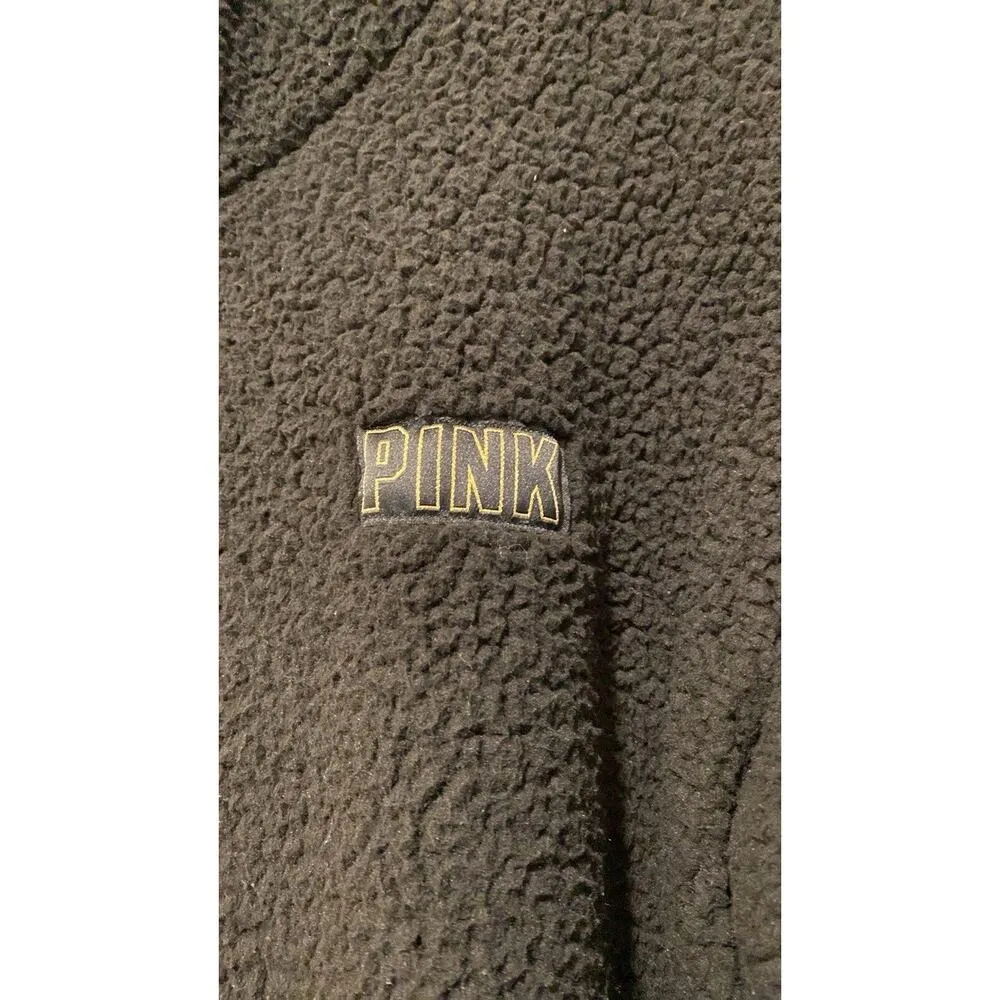 PINK REVERSIBLE SHERPA LINED JACKET SHERPA VELVET LARGE - Image 12