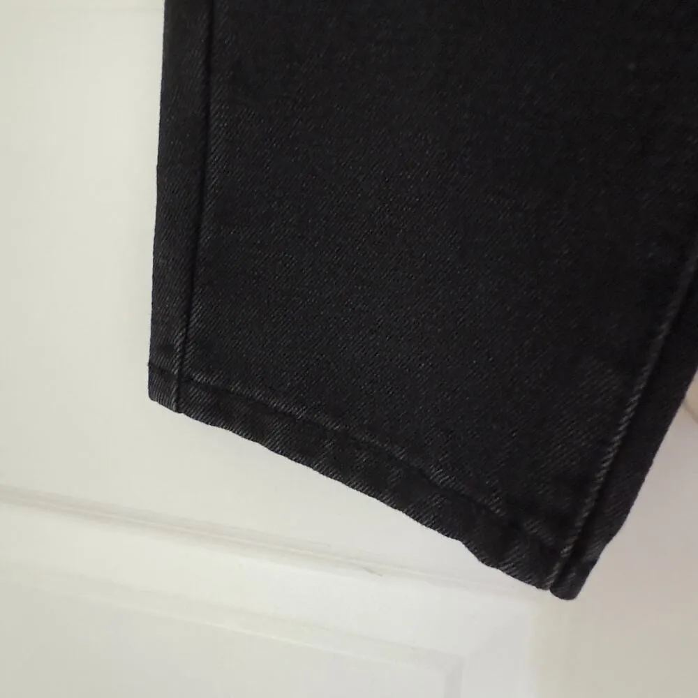 Princess Polly Open Road Paper bag Waist Jeans Black distressed pockets paperbag - Image 6