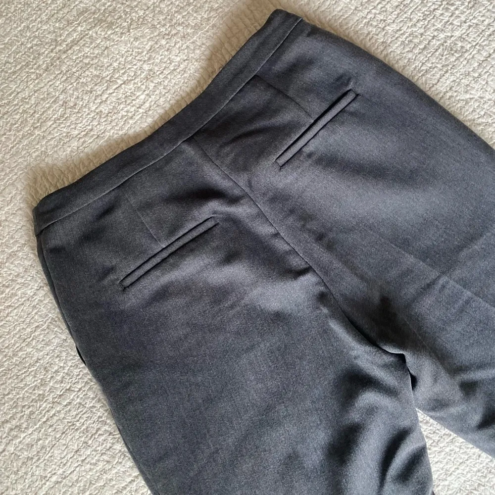Dark Grey Straight Slack Pants - Image 2