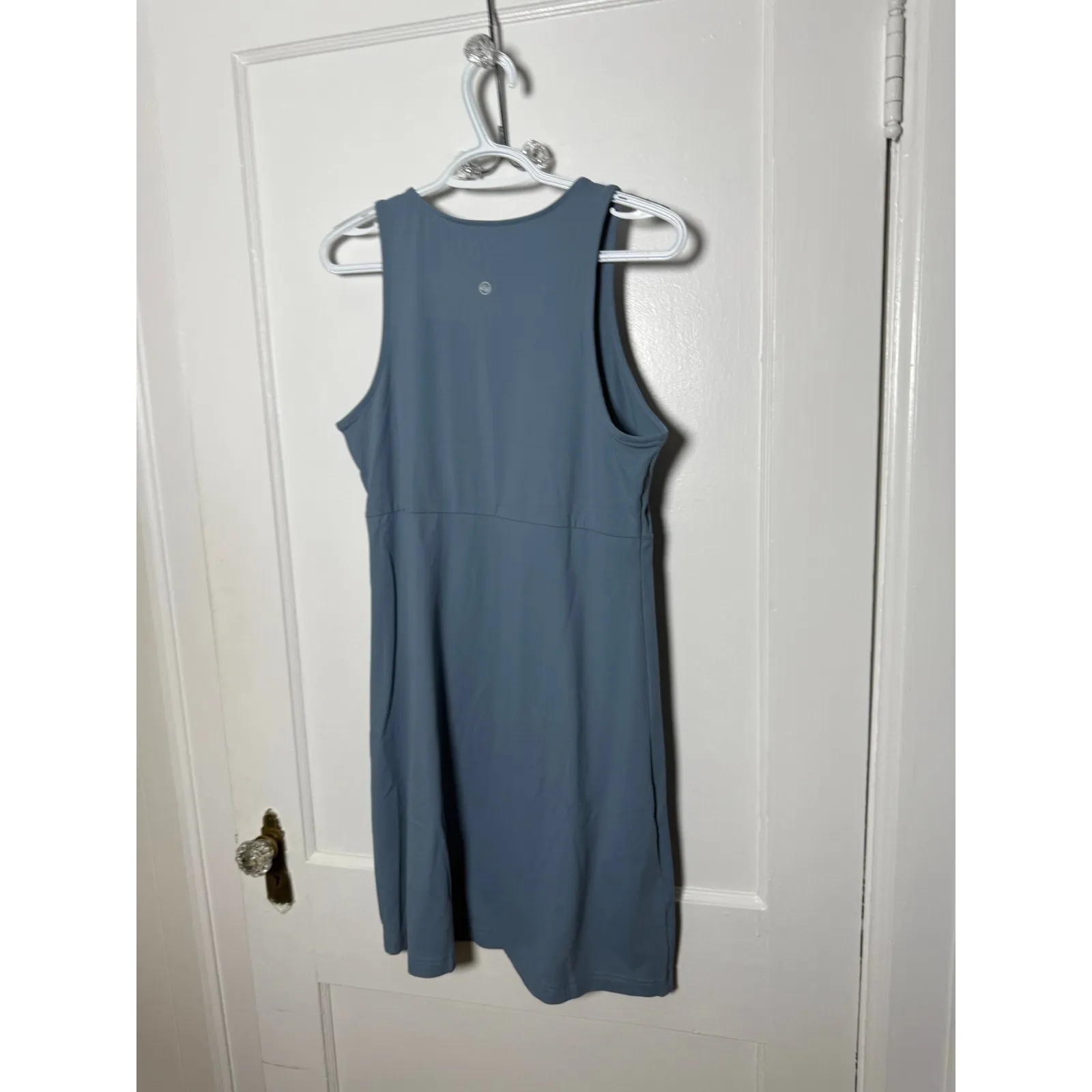 Eddie Bauer Slate Blue Gray Sleeveless Athletic Tank Mini Dress Women's Small - Image 3