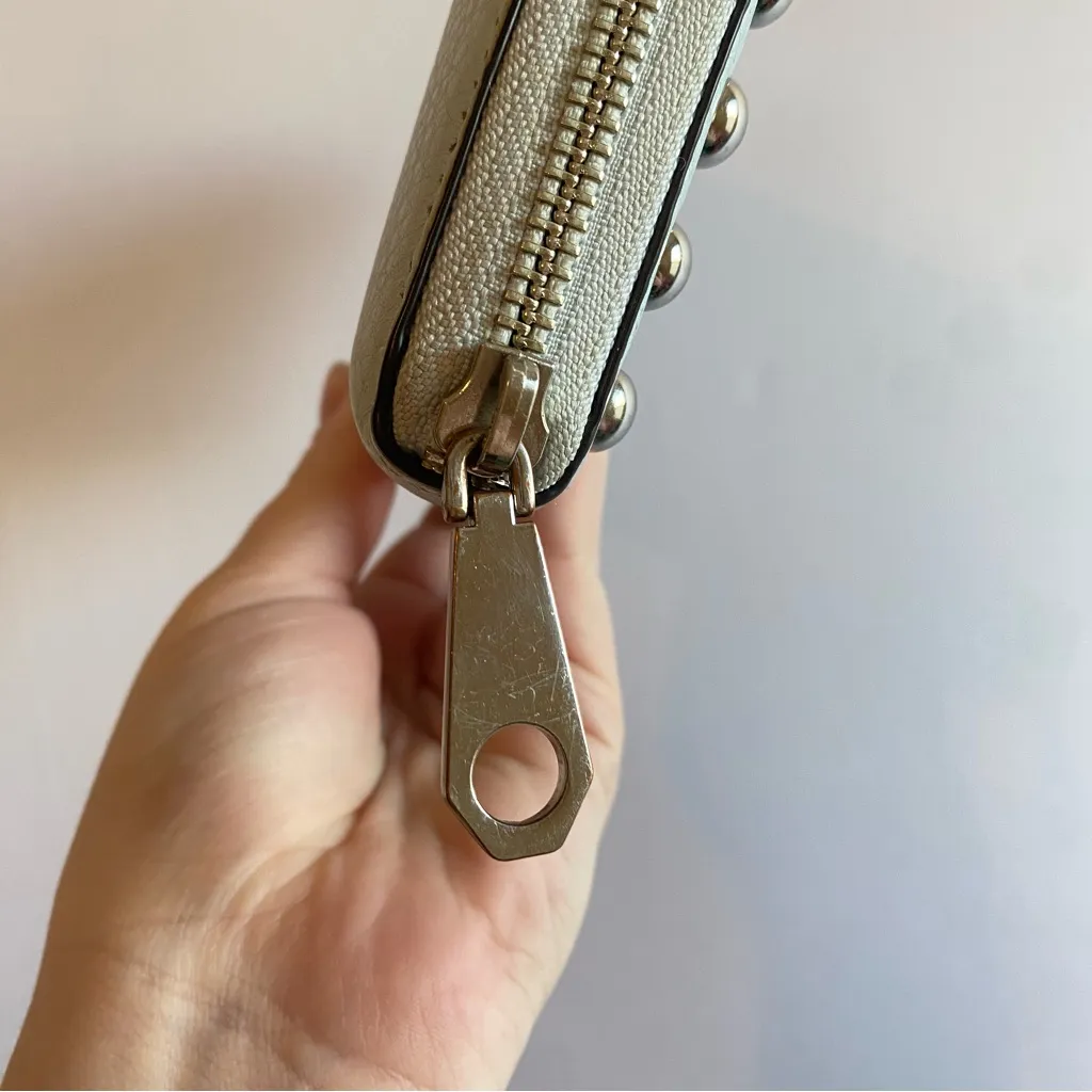 Rebecca Minkoff Blue Continental Wallet‎ Pebbled Leather - Image 4