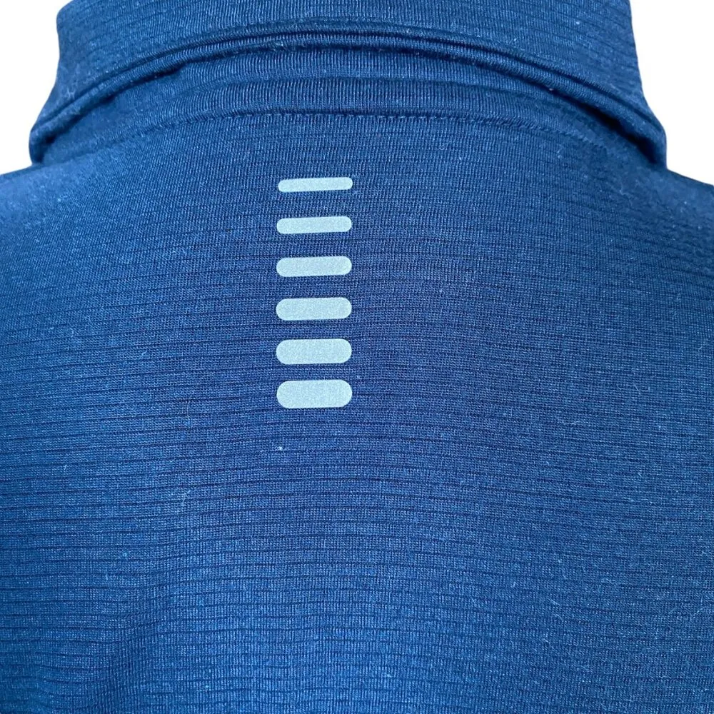 Run women's S blue long sleeve fitted collared quarter zip pullover - Image 8