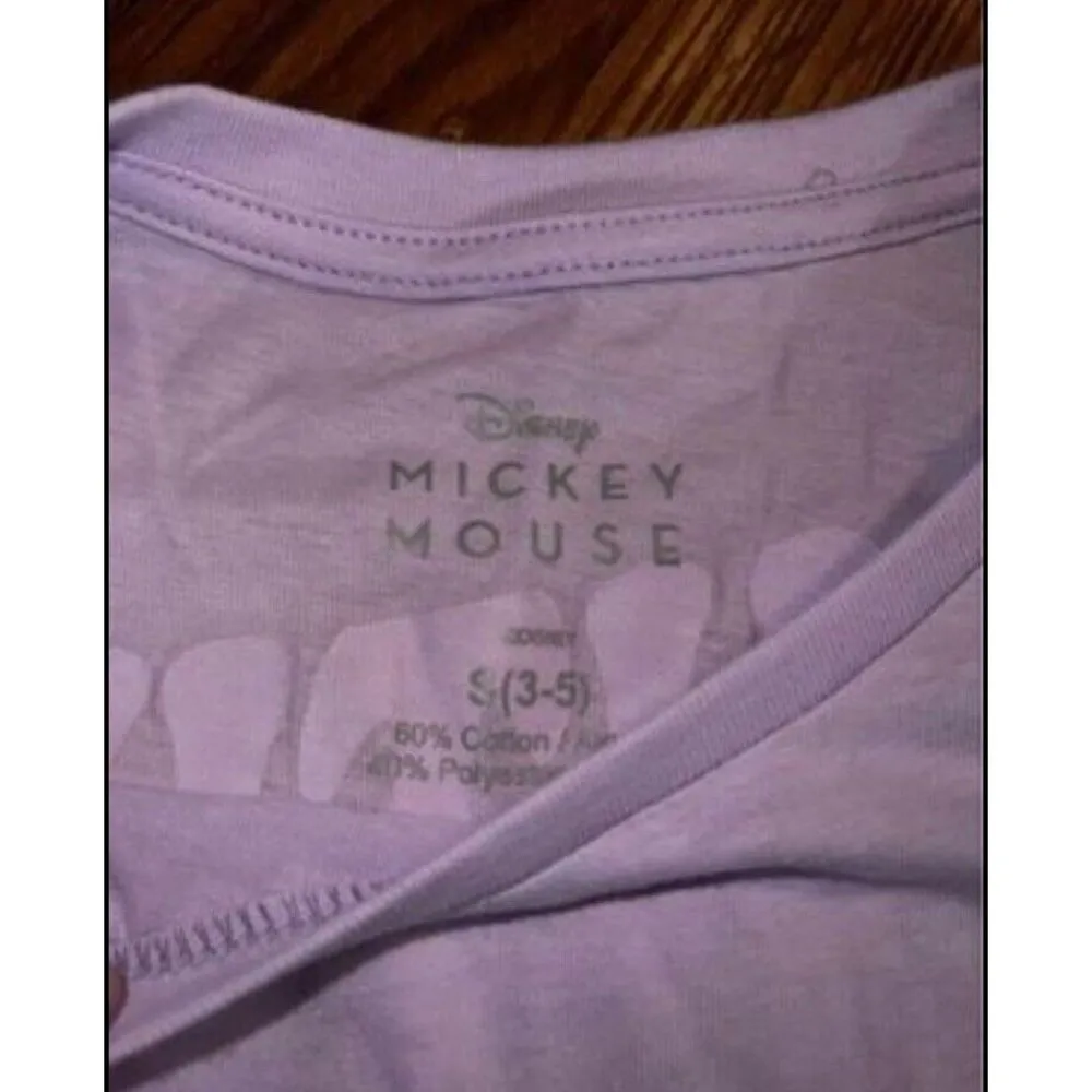 NEW LADY'S Juniors DISNEY  CREW-NECK L CHEST POCKET  T' SHIRT with MICKEY DESIGN - Image 3