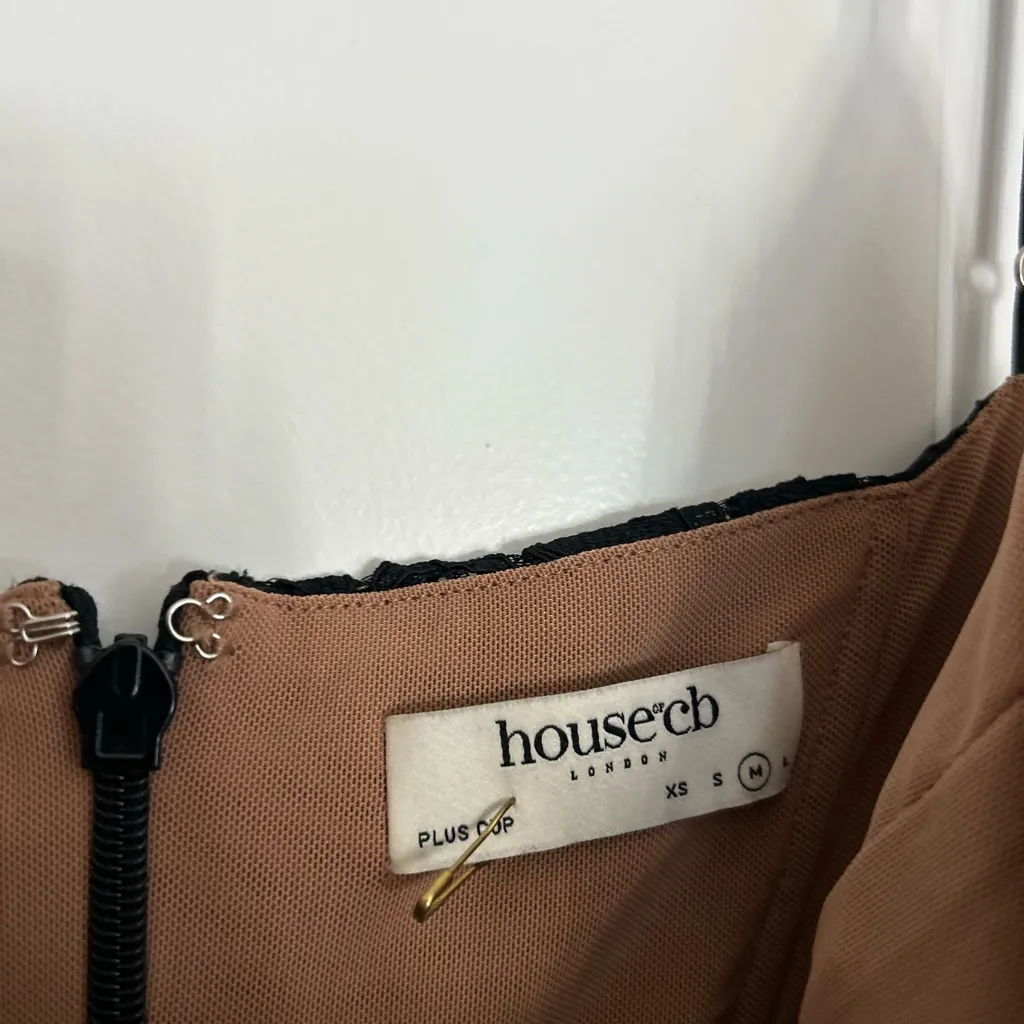 House of CB Cara Corset Illusion Lace Underwire Cocktail Dress - Image 4