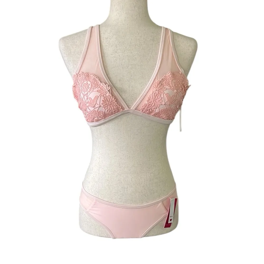 Xhilaration pale blush hipster crochet bikini - Image 6