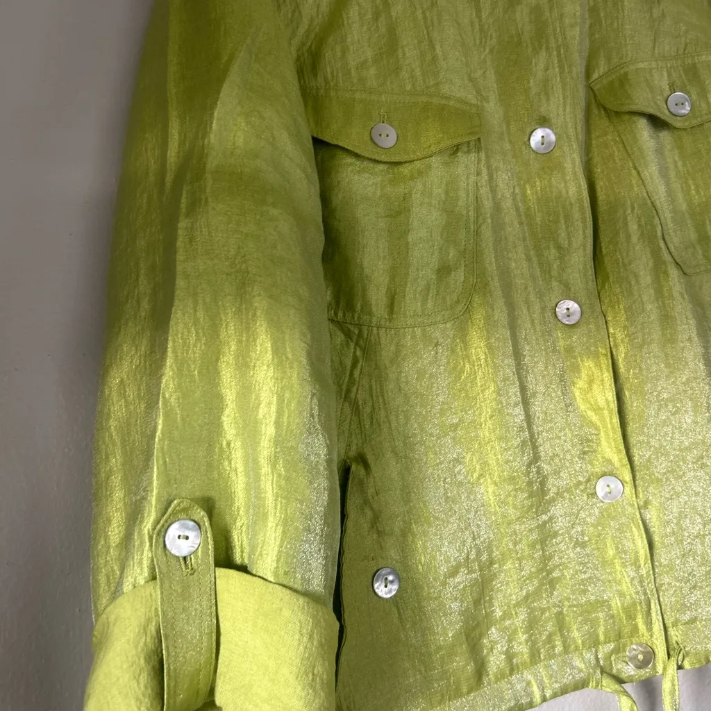 Linden Lime Utility Jacket for Women Green Size L - Image 2