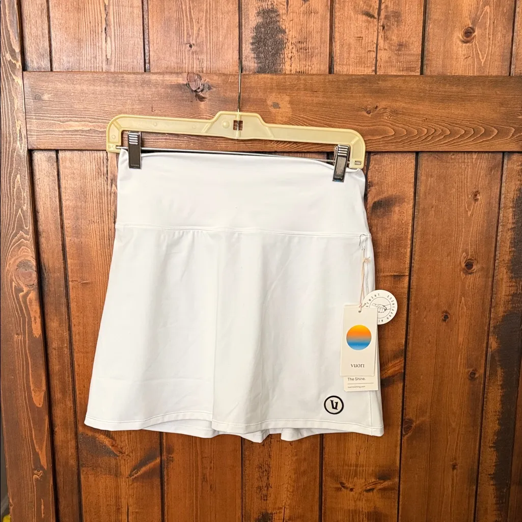 Vuori Women's Volley Skirt, white, Size S - Image 3