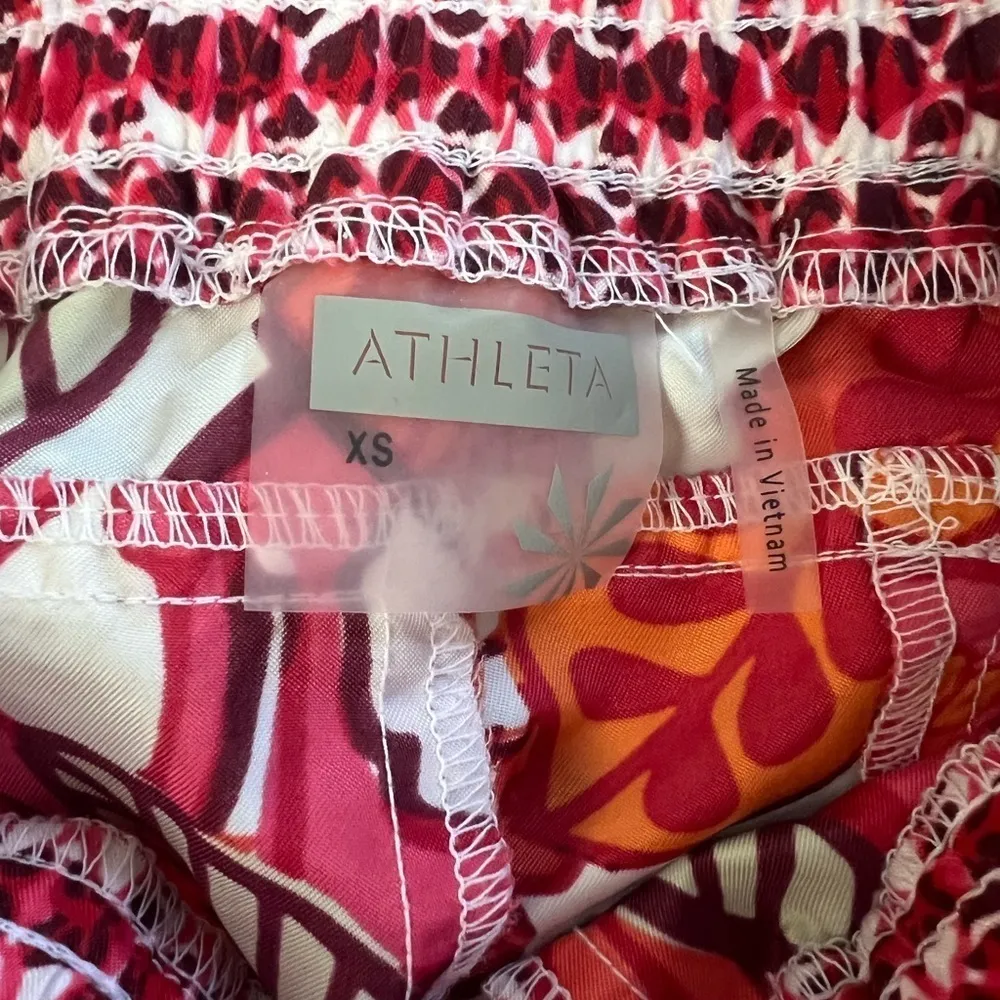 Athleta Floral Print Pink & Orange Board Skirt - Size XS - Image 4