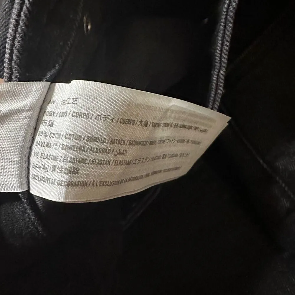 Abercrombie & fitch the skinny high rise black button fly Jean 29/8 - Image 4