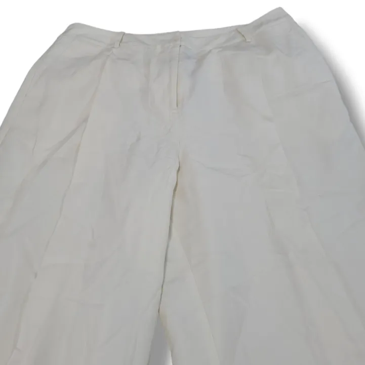 New Lattelier Pants Size Small W30"xL27" Women's Dress Pants Pleated Linen Blend - Image 4