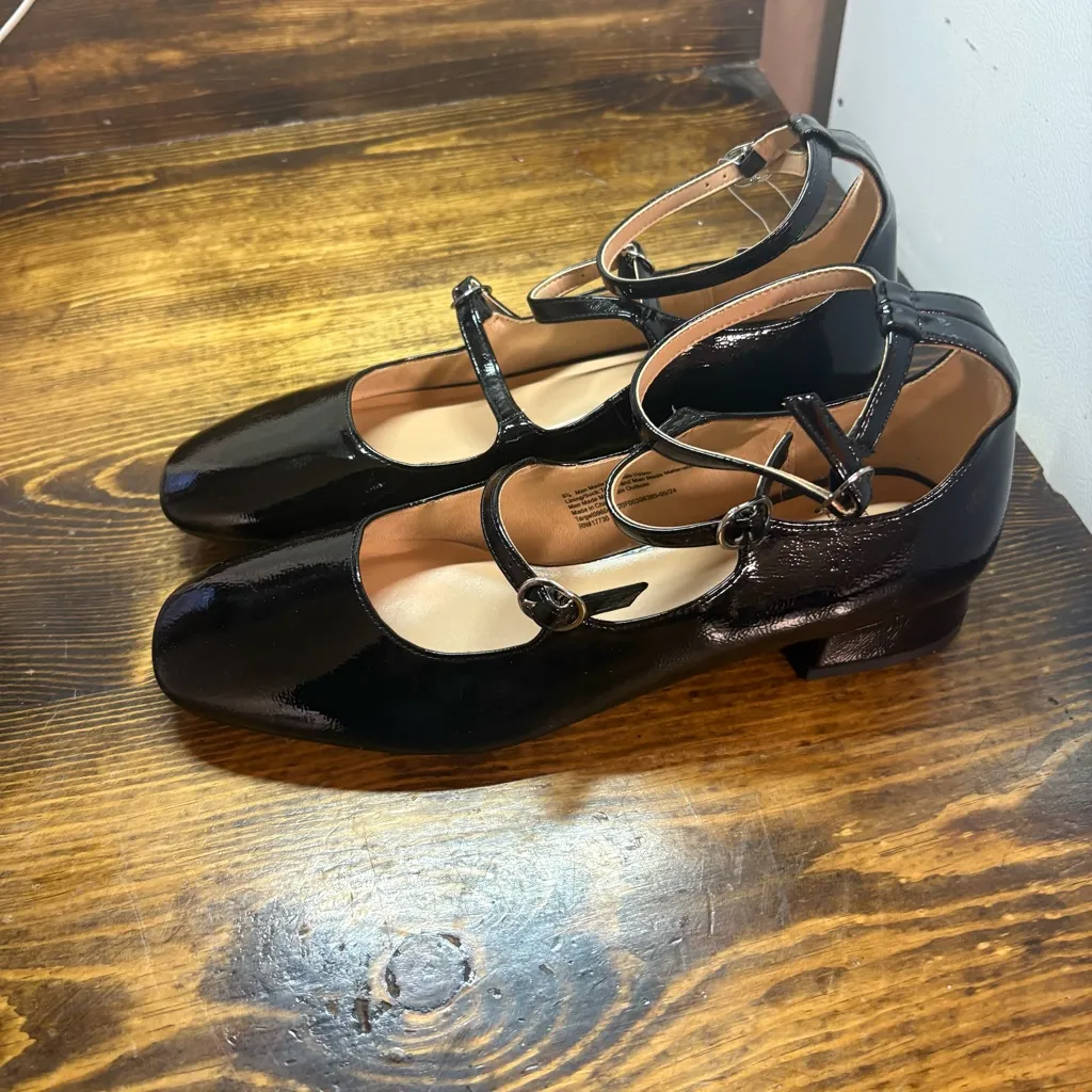 Wild Fable Black Multi Strap Flats Size 9.5 - Image 2