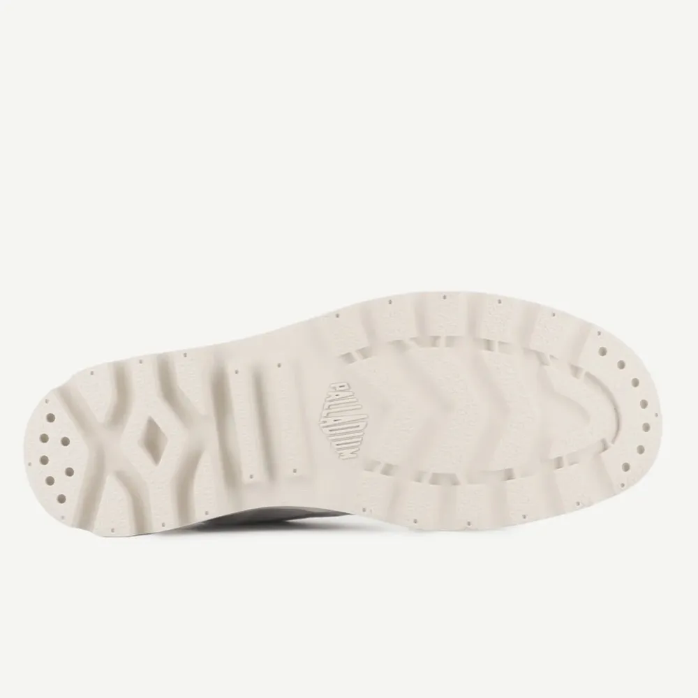 PAMPA HI high top lace up boots/sneakers , size 8.5 white on white - Image 4