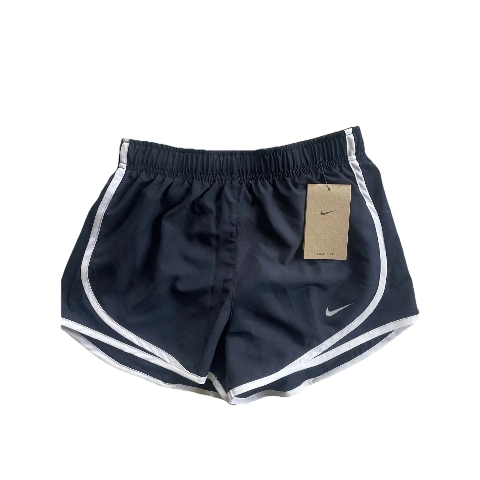 Nike Dri-FIT‎ Running Shorts Women's XS Black White Trim | Athletic Gym Workout - Image 2